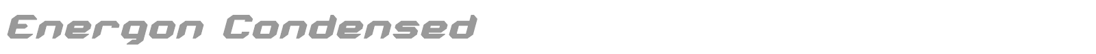 Energon font preview